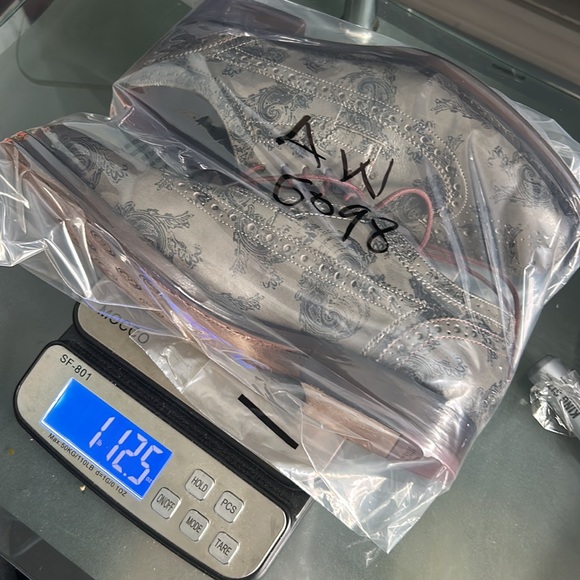 TED BAKER LONDON PORTER OXFORD MENS SIZE 7 GRAY BLACK PRINT LEATHER SHOES - Picture 11 of 11